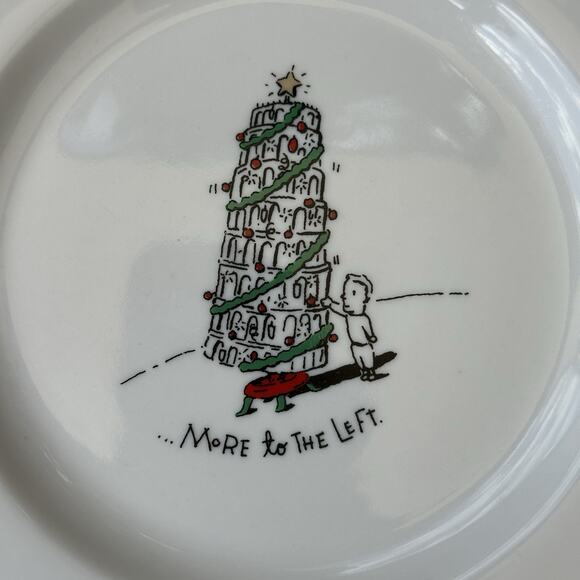 Merry Masterpieces Fine Porcelain Plate "More To The Left” 1999 Dayton Hudson - Picture 2 of 4
